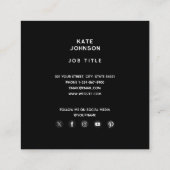 Modern kubisme Abstracte kunst Vrouw gezichten kun Vierkante Visitekaartje (Achterkant)