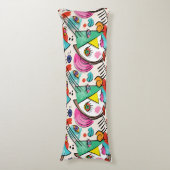 Modern kubisme Abstracte kunst Vrouw gezichten Lichaamskussen (Voorkant Verticaal)