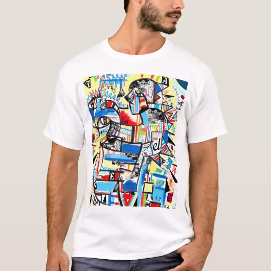 Modern kubisme t-shirt (Voorkant)