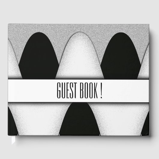 Modern kunstgastboek gastenboek (Voorkant)