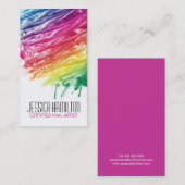 MODERN KUNSTKARTTEMPLATE VOOR MODERNE KUNSTONDERNE VISITEKAARTJE (Voorkant / Achterkant)