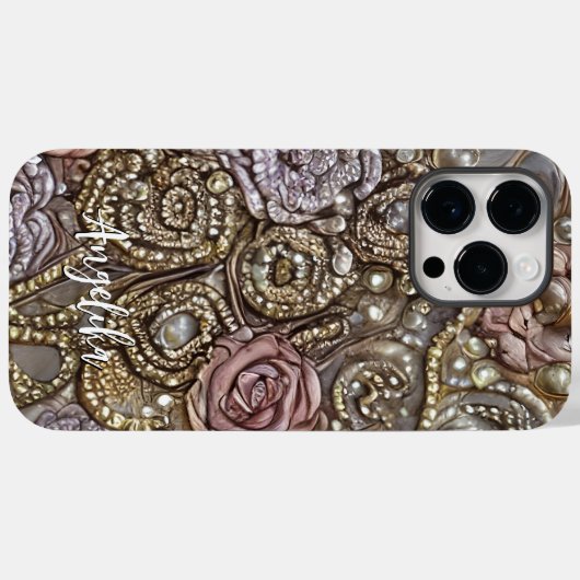 Modern kunstleder Abstract  Case-Mate iPhone Case (Achterkant (horizontaal))