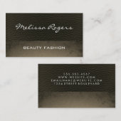 Modern kunstleder met grafische structuur visitekaartje (Voorkant / Achterkant)