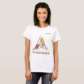 modern kunstmonogram en koehandel - letter " A " T-shirt (Voorkant volledig)