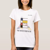 modern kunstmonogram en stutvogel - letter E T-shirt (Voorkant)