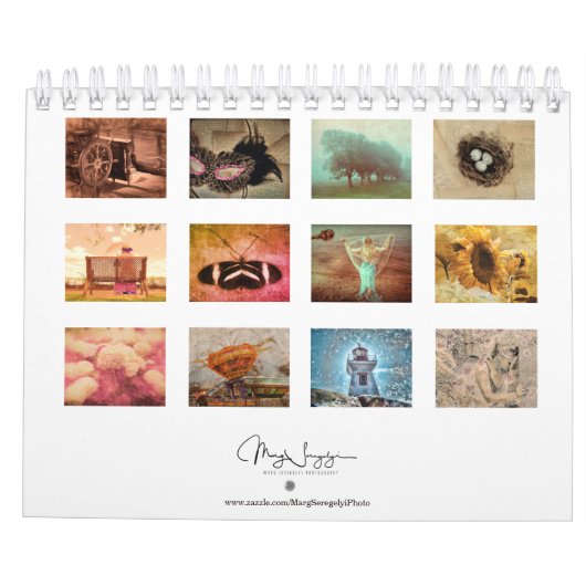 Modern Kunstontwerp 2024 Maandelijks Kalender (Achterkant)