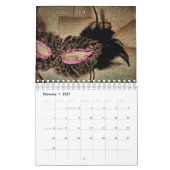 Modern Kunstontwerp 2024 Maandelijks Kalender (Feb 2027)