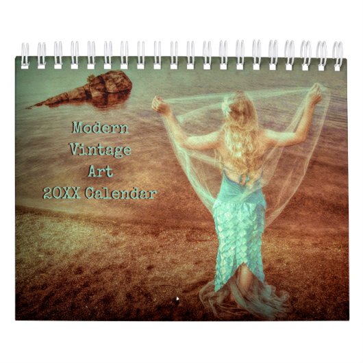 Modern Kunstontwerp 2024 Maandelijks Kalender (Hoes)