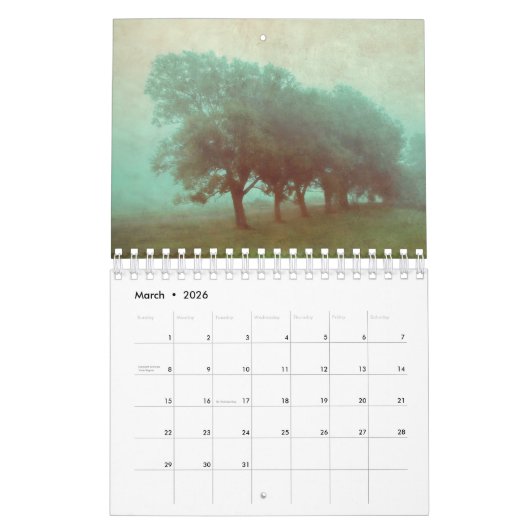 Modern Kunstontwerp 2024 Maandelijks Kalender (Mar 2026)