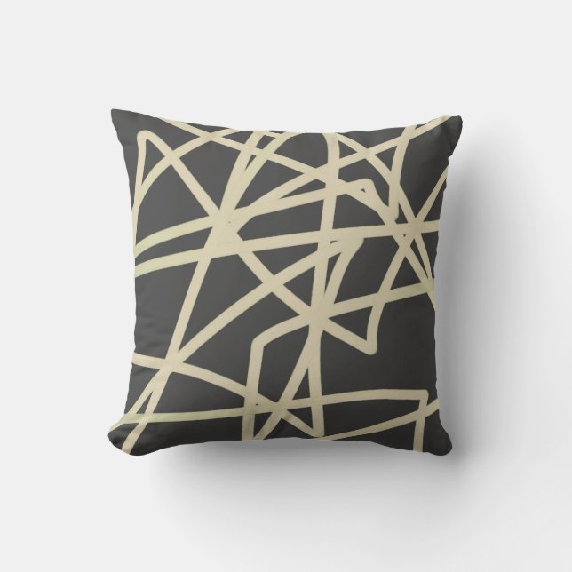 modern , kussen met een abstract patroon (Voorkant)