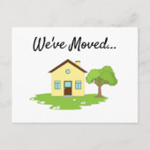 Modern Kute New Address Aankondigingskaart (Voorkant)