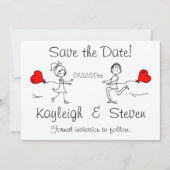 Modern Kute sla de datum op Save The Date (Voorkant)