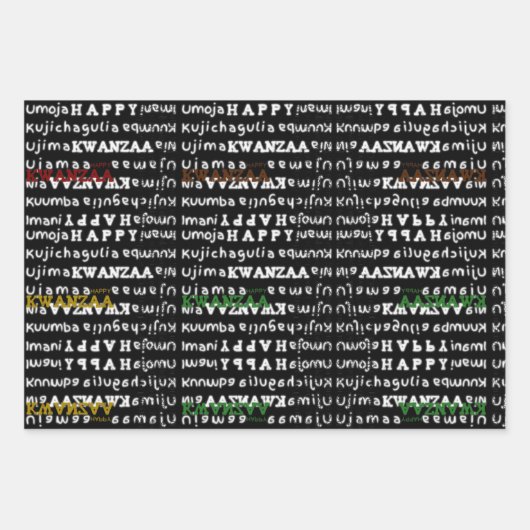 Modern Kwanzaa Inpakpapier Vel (Voorkant)