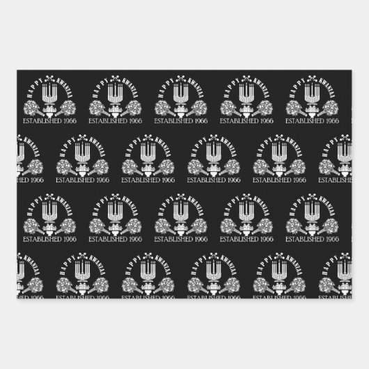 Modern Kwanzaa Inpakpapier Vel (Voorkant)