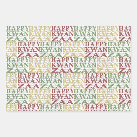 Modern Kwanzaa Inpakpapier Vel (Voorkant)