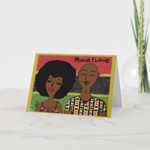 Modern Kwanzaa Kaart