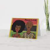 Modern Kwanzaa Kaart (Voorkant)