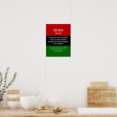 Modern Kwanzaa KUMBA Poster (Keuken)