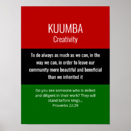 Modern Kwanzaa KUMBA Poster