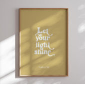 Modern laat je glans poster