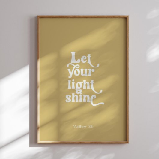 Modern laat je glans poster