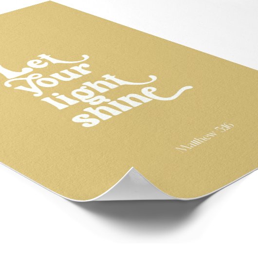 Modern laat je glans poster (Hoek)