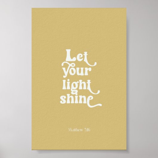 Modern laat je glans poster (Voorkant)