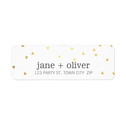 MODERN LABEL geo driehoek confetti schattig glanze (Voorkant)