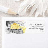 Modern label voor Tropical Return-adres (Insitu)