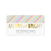 MODERN LABEL vrolijk & helder vet goud folie kleur (Voorkant)