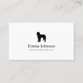 Modern Labradoodle logo Dog Walking Visitekaartje (Voorkant)