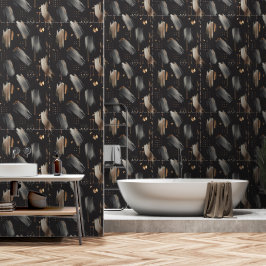 Modern Labyrinth (Metallische Verf) Luxe Behang