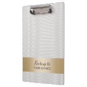 Modern Lace Gold Striped Klembord (Links)