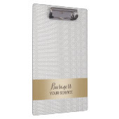 Modern Lace Gold Striped Klembord (Rechts)