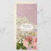 Modern  Lace Tea Sined Hydrangea n Rozen (Voorkant / Achterkant)