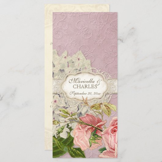 Modern  Lace Tea Sined Hydrangea n Rozen (Voorkant / Achterkant)