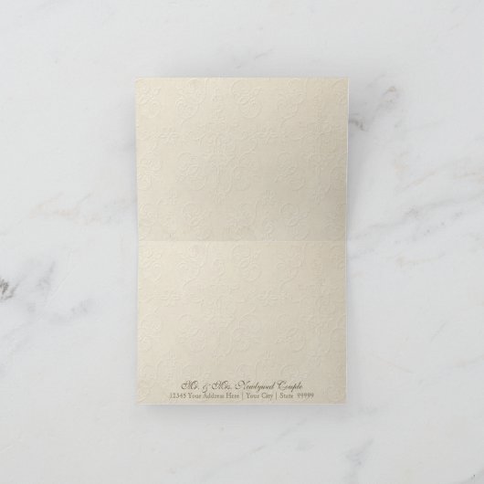 Modern  Lace Tea Sined Hydrangea n Rozen Aankondiging (Binnen)