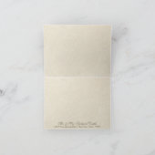 Modern Lace Tea Sined Hydrangea n Rozen Bedankkaart (Binnen)