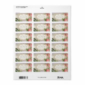 Modern  Lace Tea Sined Hydrangea n Rozen Etiket (Full Sheet)