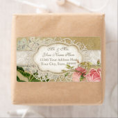 Modern  Lace Tea Sined Hydrangea n Rozen Etiket (Insitu)