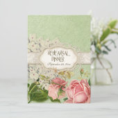 Modern  Lace Tea Sined Hydrangea n Rozen Kaart (Staand voorkant)