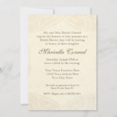 Modern  Lace Tea Sined Hydrangea n Rozen Kaart (Achterkant)