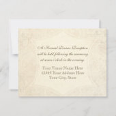 Modern  Lace Tea Sined Hydrangea n Rozen Kaart (Achterkant)