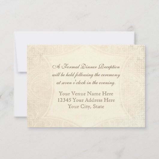 Modern Lace Tea Sined Hydrangea n Rozen Kaart (Achterkant)