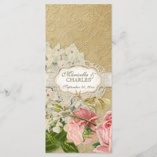 Modern  Lace Tea Sined Hydrangea n Rozen Menu