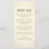 Modern  Lace Tea Sined Hydrangea n Rozen Menu (Achterkant)