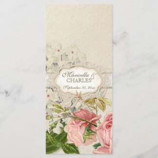 Modern Lace Tea Sined Hydrangea n Rozen Menu