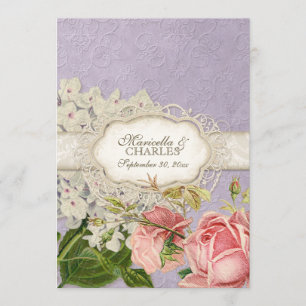 Modern  Lace Tea Sined Hydrangea n Rozen Menu