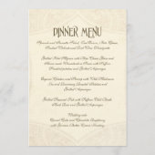 Modern Lace Tea Sined Hydrangea n Rozen Menu (Achterkant)