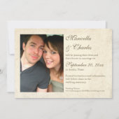 Modern Lace Tea Sined Hydrangea n Rozen Save The Date (Achterkant)